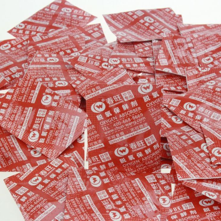 Paquetes absorbentes de removedores de oxígeno de 30 cc para almacenamiento de alimentos
