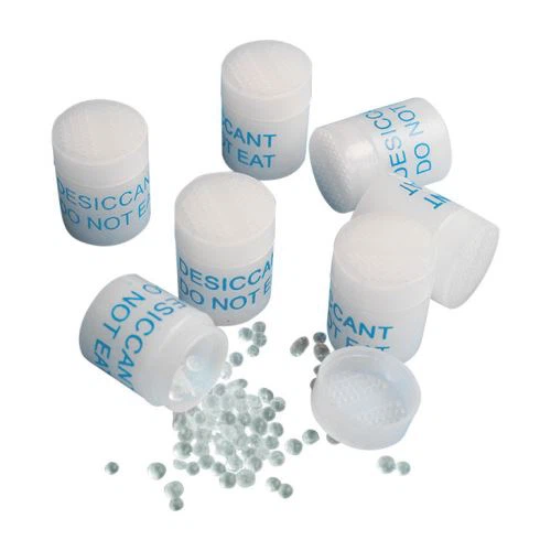 Cápsula desecante para paquete farmacéutico de botellas de HDPE